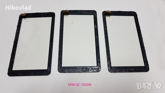 Тъчскрийн дигитайзер с рамка за Diva QC-703GN, снимка 2 - Таблети - 30121217
