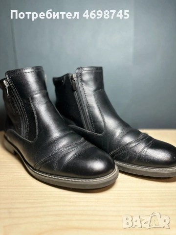 Мъжки зимни боти от естествена кожа, размер 42-43