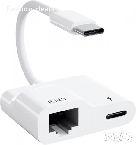 Нов USB C към Ethernet адаптер мрежов конвертор с PD 60W зареждане за MacBook Pro/Air