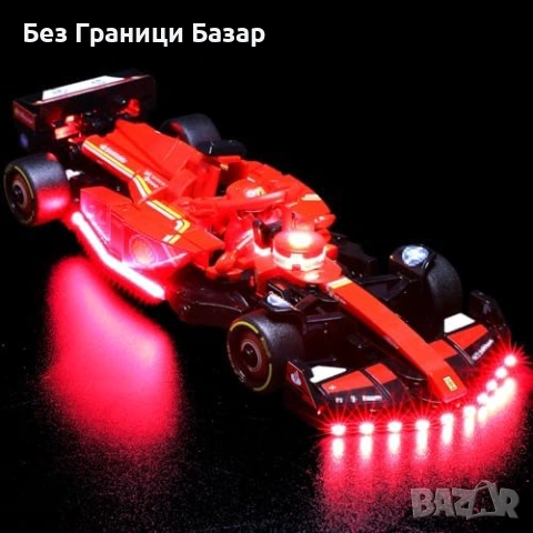 Нов USB LED Комплект за LEGO 77242 Ferrari F1 Race Car Осветление Лего кола