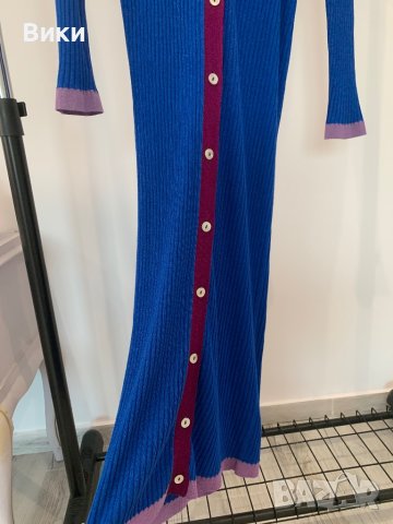 Дълга рокля/жилетка размер L на Zara, снимка 6 - Рокли - 44423936