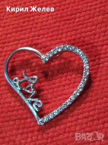 Love РОМАНТИЧЕН СЪРЦЕВИДЕН СКЪПОЦЕНЕН СРЕБЪРЕН МЕДАЛЬОН РОДИРАНО СРЕБРО 925 ФАСЕТИРАНИ ЦИРКОНИ 45533, снимка 11 - Колиета, медальони, синджири - 46265472