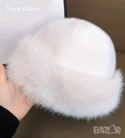 Разкошна пухкава шапка и пухкави ръкавици в различни цветове , снимка 3 - Шапки - 52440025