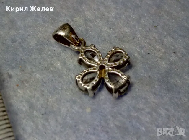 КРАСИВ СКЪПОЦЕНЕН СРЕБЪРЕН ПЕНДАНТ СРЕБРО 925 с БЛЕСТЯЩ ЮВЕЛИРНО ФАСЕТИРАН ФИАНИТ 50172, снимка 6 - Колиета, медальони, синджири - 50056798