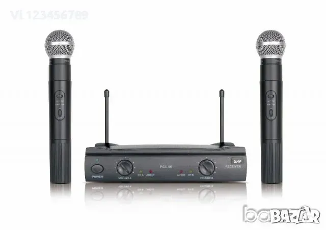 ДВА ПРОФЕСИОНАЛНИ БЕЗЖИЧНИ МИКРОФОНА PGX-58, снимка 2 - Микрофони - 49743151
