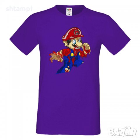 Мъжка тениска Mario Zombie 4 Игра,Изненада,Подарък,Празник,Повод, снимка 17 - Тениски - 37237685