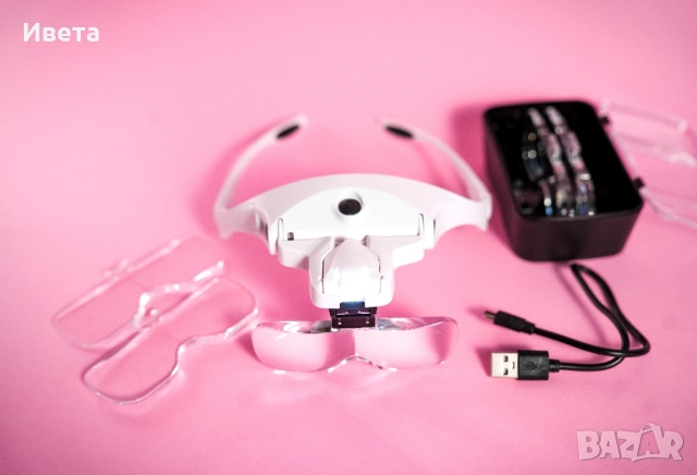 Очила за глава с лед осветление