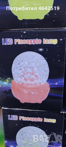 Коледна кристална въртяща се топка LED светлина, снимка 4 - Декорация за дома - 52337545