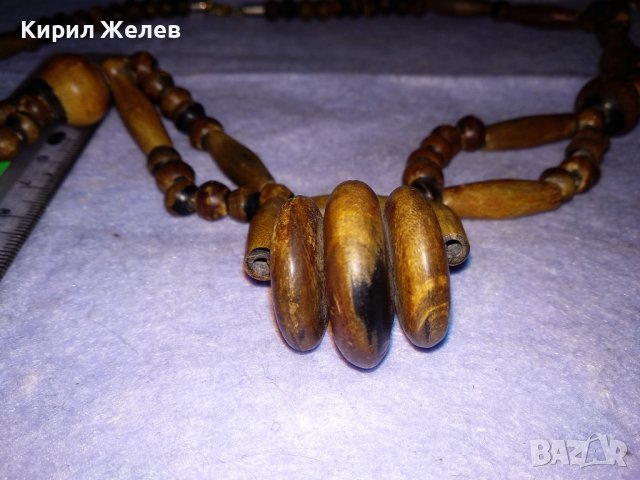 МНОГО ОРИГИНАЛНО КРАСИВО КОЛИЕ ОГЪРЛИЦА от РОГ РЪЧНА МАЙСТОРСКА ТРАДИЦИОННА ИЗРАБОТКА 34771, снимка 10 - Колиета, медальони, синджири - 39191072