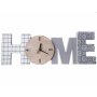 Стилен стенен часовник с безшумни стреки и надпис HOME, снимка 1 - Стенни часовници - 31577393