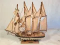 декоративно дървено корабче ветроход 8/4, снимка 1