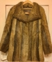 Палто Кожено от естествен косъм-нутрия, цели кожи, плътно ушити, без друг свързващ материал, снимка 1