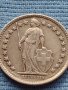 Сребърна монета 0.835 проба 1/2 франк1943г. Швейцарска Конфедерация 39654, снимка 10