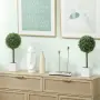HOMCOM Комплект от 2 изкуствени чемширови топиарни топки 45 см, снимка 7