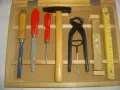 НОВ Немски КОМПЛЕКТ РЪЧНИ ИНСТРУМЕНТИ ТИП ДЕТСКИ ЗА ОБУЧЕНИЕ ПРАКТИКА 10 броя Старо масивно качество, снимка 10