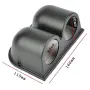 Двойна черна стойка за измервателни уреди 52 mm, снимка 2