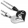 Колиета за влюбени I love you - Silver - Black, снимка 3