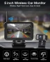 Jansite P067 Безжична камера за заден ход AHD 1080P с 5-инчов монитор 6 LED светлини, 170° широкоъгъ, снимка 3