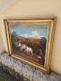 Страхотна майсторска антикварна авторска картина масло върху платно , снимка 6