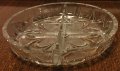 Кръгла кристална ордьовърна чиния с 4 отделения, снимка 2