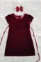 Детска рокля червено кадифе 4 години, снимка 7