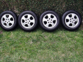 4 броя алуминиеви джанти 15 цола със летни гуми за Опел