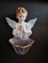 порцеланов сувенир ангелче - вазичка за стена, снимка 3