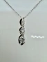 Сребърно колие с мойсанит (Диамант) 0.7 карата, снимка 2