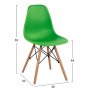 Стол градински трапезен Twistn PP HM8460 Зелен, снимка 2