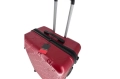 Комплект куфари Pierre Cardin Orion от 3 части, цвят Rouge Foncé - 4 колелца - твърд куфар - с ключа, снимка 3