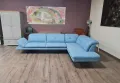 ПРОМОЦИЯ!!! Син ъглов диван от плат "DANA", снимка 5