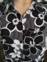 Черно-бяла риза на цветя,L/XL, снимка 2