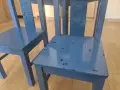 детска масичка и 2 столчета сини IKEA Kritter, снимка 4