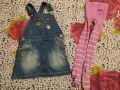104 Страхотен дънков сукман + подарък чорапогащник , снимка 1