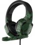 Слушалки с микрофон Digital One SP01157 A3 Тъмно зелен камуфлаж, Геймърски слушалки, Gaming Headset