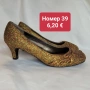 РАЗПРОДАЖБА на стилни дамски обувки на ток номер 39 , снимка 16