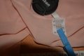 Бледо розова тюлена риза с връзване на яката, снимка 3