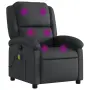 vidaXL Масажен наклоняем стол, черен, естествена кожа（SKU: 371793）, снимка 1