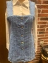 Рокля  сукман в небесносин цвят букле Zara, размер S/M, снимка 3