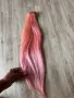 Естествена розова коса 100 грама , снимка 2