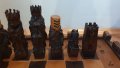Голям стар дървен шах -ръчна изработка, снимка 6