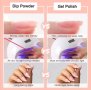 Дипинг комплект с пудри и течности 21 части без печене на нокти, снимка 4