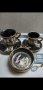 Позлатени кафени чаши ,ръчно рисувани с 24 карата злато, снимка 1 - Антикварни и старинни предмети - 38501191