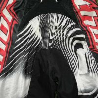 мотокрос екипировка Thor Jersey (size L) + pants (size 34)(EU50)Черно /бяло/червено /зебра, снимка 8 - Аксесоари и консумативи - 44335653