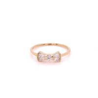 Златен дамски пръстен 1,01гр. размер:52 14кр. проба:585 модел:21886-4, снимка 1 - Пръстени - 44168086