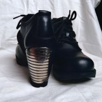 New Rock готик пънк обувки на ток , снимка 3 - Дамски обувки на ток - 31050222