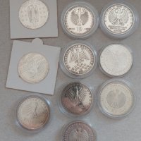 10 евро-сребърни юбилейни монети(10 броя), снимка 1 - Нумизматика и бонистика - 42158536