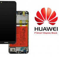 Нов Оригинален Дисплей за Huawei P Smart 2017 LCD Display Touch screen + Battery /Black FIG-LX1 , снимка 1 - Резервни части за телефони - 31516846