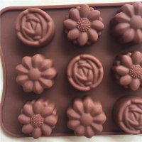 роза маргаритка маргаритки цветя силиконов молд форма декорация фондан шоколад бонбони желе гипс, снимка 4 - Форми - 31775503