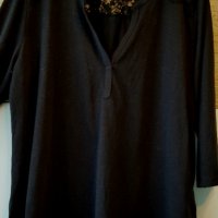 Дамска романтична блуза с дантела H&M голям размер, снимка 1 - Блузи с дълъг ръкав и пуловери - 31837801